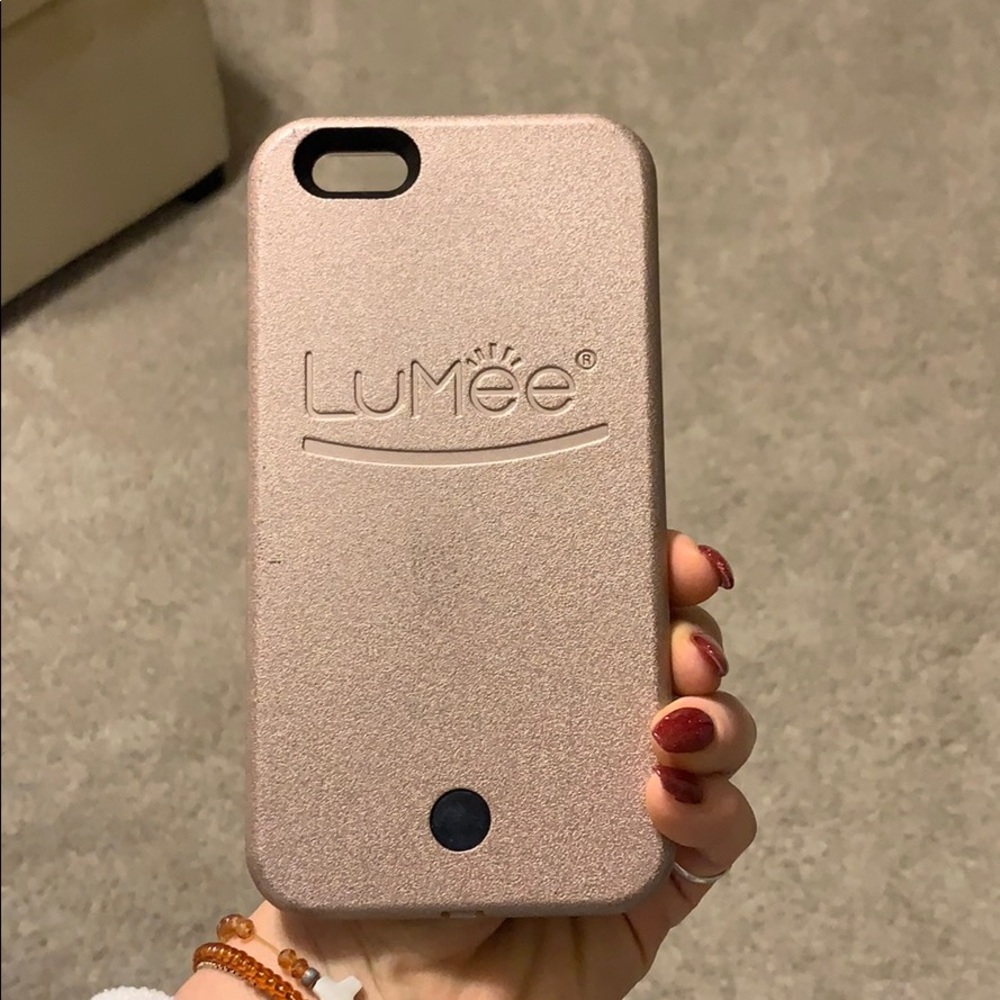 Lumee phone case, rose gold